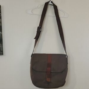Ellington Canvas Leather Satchel Shoulder Bag Travel